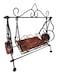 Home Decoration Hand Made Carved Decorative Swing Black/Brown 35cm