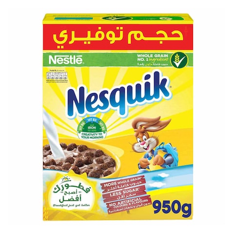 Nesquik Cereals Chocolate Flavoured Value Pack 950g