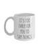 muGGyz Reel Cool Sister Printed Ceramic Coffee Mug White/Orange/Blue 11Ounce