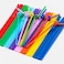 Generic-26CM Disposable Plastic Drinking Straws Flexible Single Use Drinking Straw Pack of 100 Pcs for Party Bar Restaurant Multiple Colors
