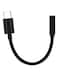 Generic - USB C Headphone Jack Adapter 3.5millimeter Black
