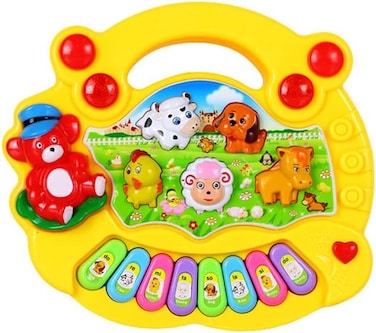 Buy Animals Sound Musical Piano Baby Toy with Flash Lights for