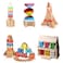 150 Piece Wooden Building Blocks Set