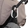 Pikkaboo Universal Non-Slip Metal Stroller Hook (Silver)