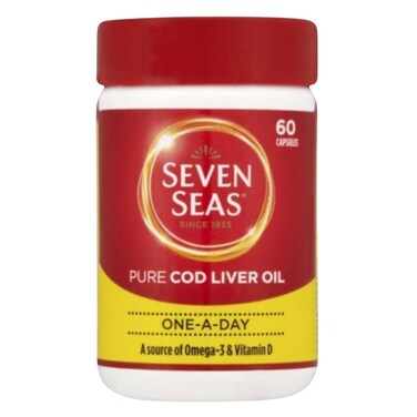 Seven Seas Pure Cod Liver Oil 60 Capsules