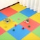 Rainbow Toys - Floor Mat Red Foam Exercise Mat 1.5cm Puzzle Game Pad Non- Slip Stitch Interlock EVA Mat size: 100x100x1.5cm