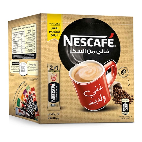 Buy Nescaf 2In1 Original Mix - 10 gram - 24 Sachets in Egypt