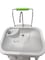 Portable Camping Hand Wash Sink Foot Pump With 45L Water Tank Wheels Dispenser Adjustable Height Size