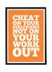 Spoil Your Wall Motivational Quote Wall Poster With Frame Orange/White/Black 30x40cm