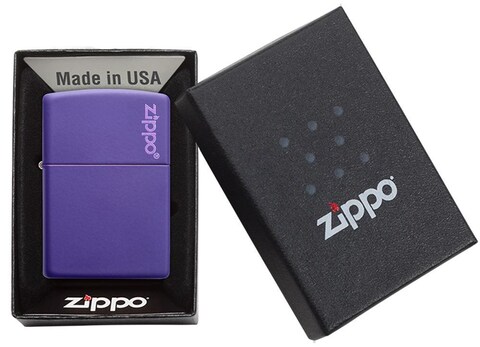 Zippo 237ZL Classic Purple Matte with Zippo Logo Windproof Lighter