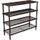 Feelings 4 Layer Wooden Shoe Rack Brwon