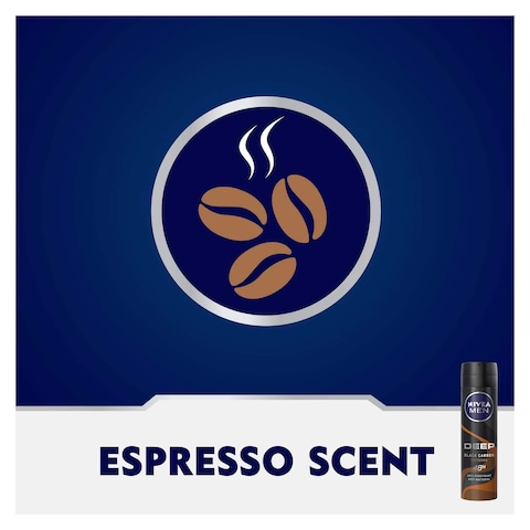 Nivea Deep Black Carbon Espresso Anti-Perspirant Spray - 150ml