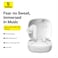 Baseus Wireless Earbuds Bluetooth Headphones 5.3 Bass Stereo Earphones 33H Playtime Bluetooth Earbud andEnvironmental Noise Cancellation Mic IPX5 Waterproof Earbuds For iOS And Android Devices White