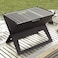 NOTEBOOK PORTABLE FLAT-FOLDING BBQ CHARCOAL GRILL