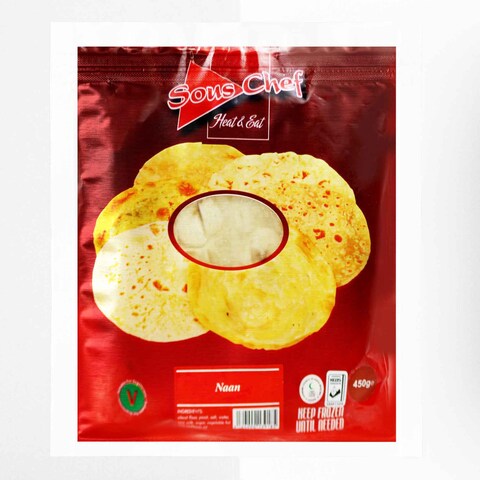 Sous Chef Naan 450g (4 Pieces)