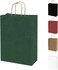 Markq Dark Green Paper bags with handles 27 x 22 x 11 cm Large Kraft Gift bags for Birthday Party Favors, Weddings, Retail, Baby Shower (12 Bags)