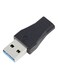 USB 3.1 Type-C Female To USB 3.0 Male Adapter Black