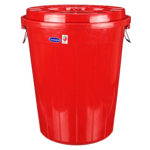 Cosmoplast Drum With Lid Red 50L