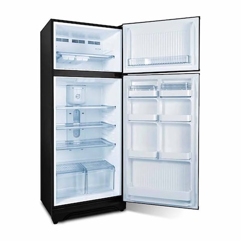 ثلاجة كريازي 2 باب نوفروست - 535 لتر - أسود - E570NV/2