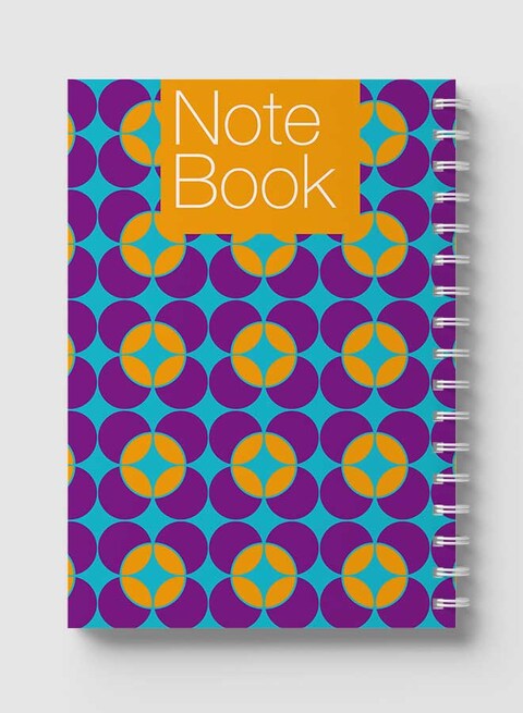 Lowha Spiral Notebook With 60 Sheets And Hard Paper Covers With Seamless Design, For Jotting Notes And Reminders, For Work, University, School