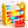 Rbwtoys Deluxe Multi-Bin Toy Organizer With Storage Bins, Toy Storage Box For Boys &amp; Girls, Plastic Shelf, Racks, Organiser Kids Stuffs RW-16623 Orange Color