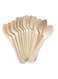 Marrkhor 100 Pieces Wooden Spoons, Natural Birch Wood, Eco Friendly Biodegradable Compostable Cutlery 6.5 Inch