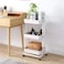Gtin 3-Tier Rolling Utility Storage Cart With 2 Lockable Wheels For Office Bathroom Kitchen Kids&rsquo; Room
