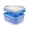 M Design Lunch Box with Clip - Blue - 2.1 Liters