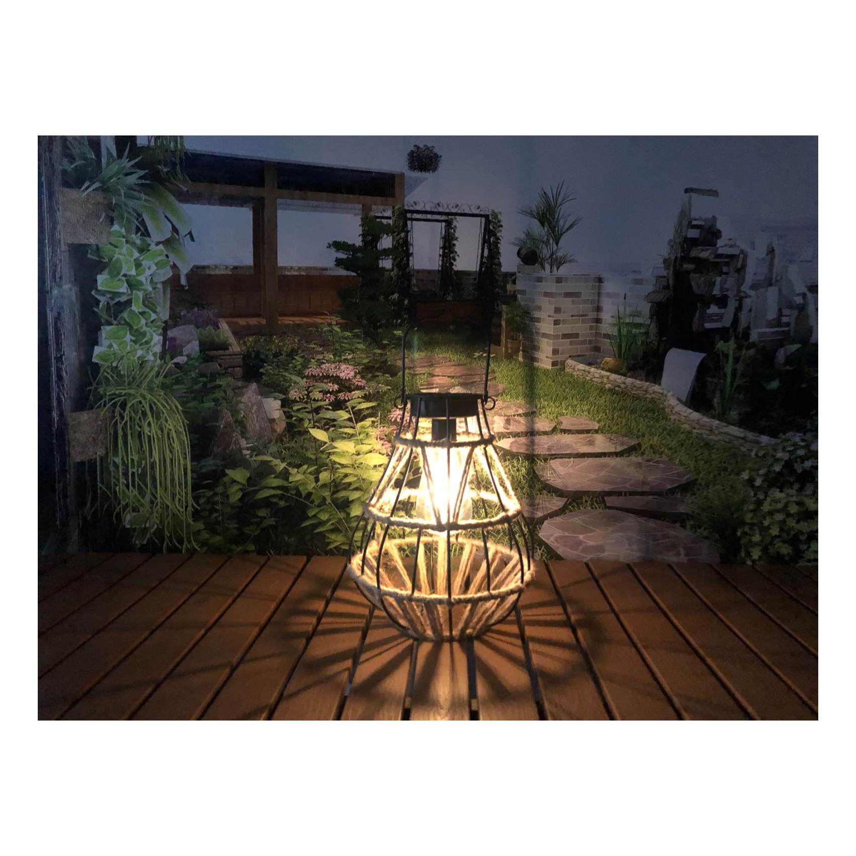 MyChoice LED Rattan Lantern 25cm