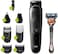 Braun trimmer MGK5260, 8-in-1 trimmer, Beard, Body &amp; hair clipper 6 attachments and Gillette Fusion5 ProGlide razor.
