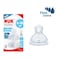 NUK  First Choice Plus Flow Control Silicone Teat SNK717 Clear 2 PCS