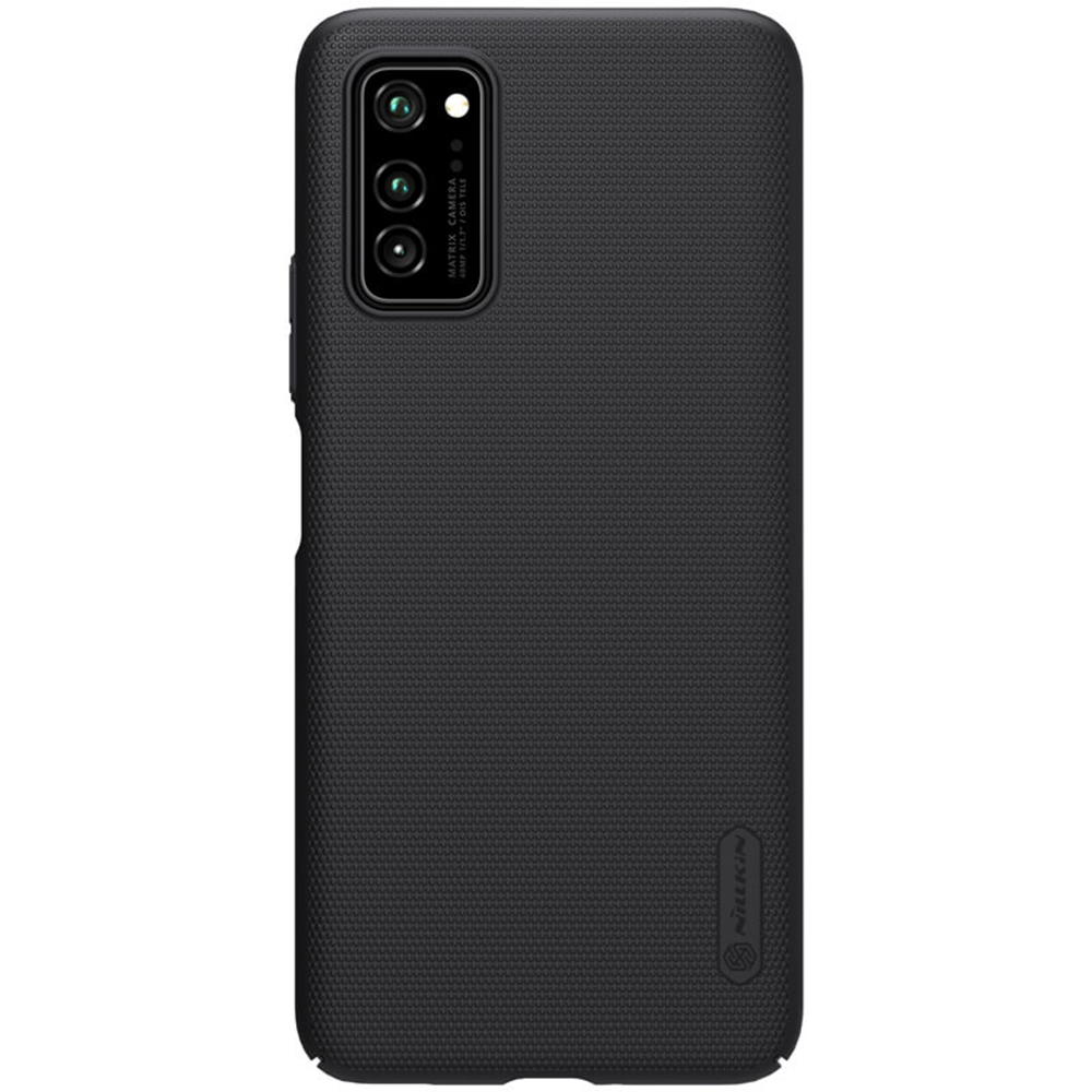 Nillkin Huawei Honor View 30 Case Mobile Cover Super Frosted Shield Hard Phone Cover with Stand Slim Fit  Designed Case for Huawei Honor View 30 / V30 - Black