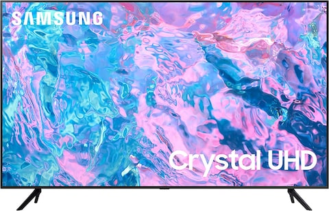 Samsung CU7000, 55 Inch, Crystal UHD 4K, Smart TV, UA55CU7000UXZN, Black (2023, Crystal Processor 4K, PurColor, Smart Hub)