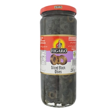 FIGARO SLICED BLACK OLIVE 450G