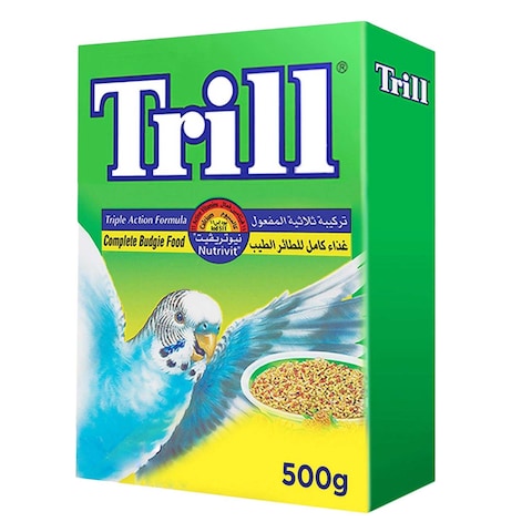 Buy Trill Budgie Seed Mix Bird Food 500g in UAE