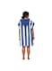 Dock &amp; Bay Adult Poncho, Hooded Beach Towel with Deep Pockets, Quick Dry, Compact &amp; Lightweight - Large - WHITSUNDAY BLUE