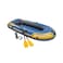 Intex Challenger 2 Inflatable Boat Set With Oars Inflator 68367 Multicolour 236x114x41cm