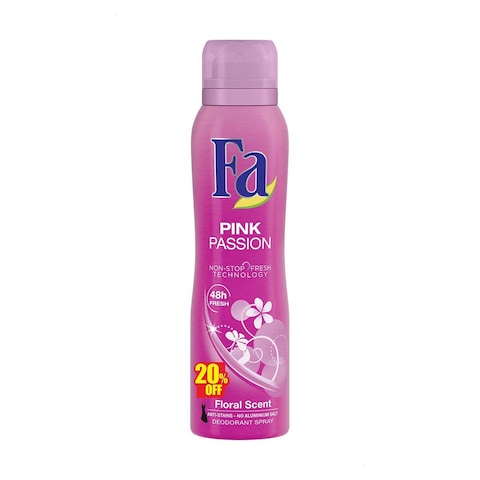 Fa Pink Passion Spray Deodorant With Floral Scent For Women - 150 Ml