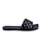 AMICA Allegra Classic Square Open Tope Quilted Single Band Slide in Comfortable Sandal