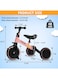 Sky-Touch 4 In 1 Kids Balance Bike Tricycles, For 1-4-Year-Old Toddlers, Trike With Adjustable Seat, Indoor Or Outdoor, Pink