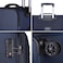Eminent Expandable Luggage Trolley Bag Soft Suitcase for Unisex Travel Polyester Shell Lightweight with TSA lock Double Spinner Wheels E751SZ Large Checked 28 Inch Navy Blue