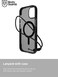 BodyGuardz Ace Pro designed for iPhone 15 case cover with 18 feet Drop Protection compatible with MagSafe with Lanyard - Smoke/Black