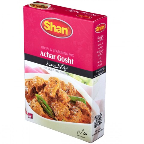 Shan Recipe &amp; Seasoning Mix Achar Ghosht 50 gr