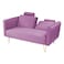 In House Rosela 2 In 1 Sofabed Velvet Upholstered - Light Purple