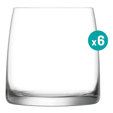 Lucaris Serene Rock Glass Clear 285ml Set of 6