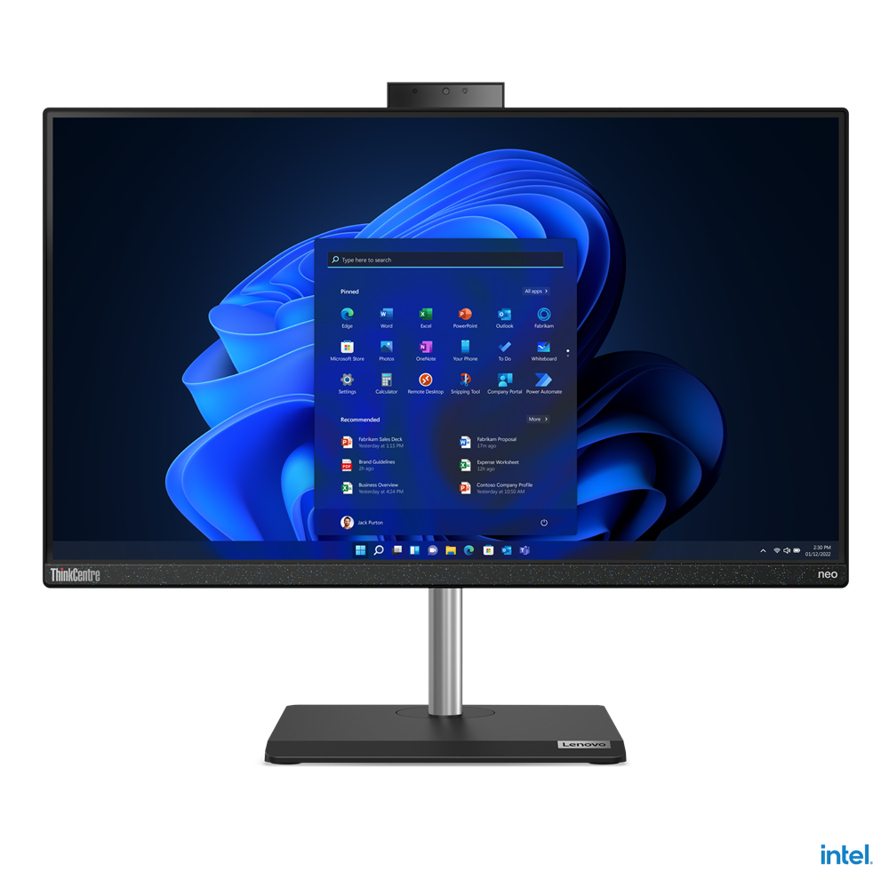 Lenovo ThinkCentre neo 30a 24 Intel&reg; Core&trade; i5-12450H Processor 8GB SO-DIMM DDR4-3200 256GB SSD Integrated Intel&reg; UHD Graphics DOS