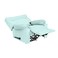 In House Velvet Rocking Recliner Chair - Light Turquoise - NZ10