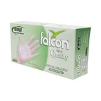 Buy Falcon Powder Free Gloves Medium White 100 PCS in UAE