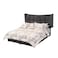 In House Milano Velvet Bed Frame - Single - 200x120 cm - Dark Gray