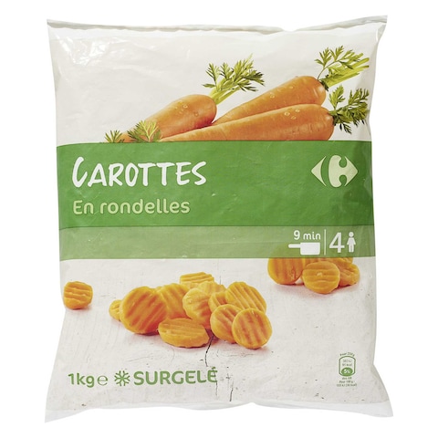 Carrefour Frozen Chopped Carrots 1Kg